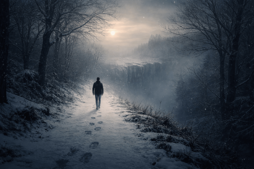 El frío contra el rostro